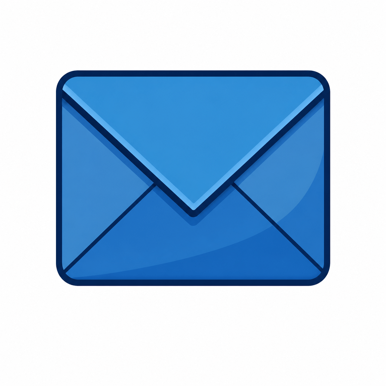 Blue envelope icon indicating email or mail action (button or link).
