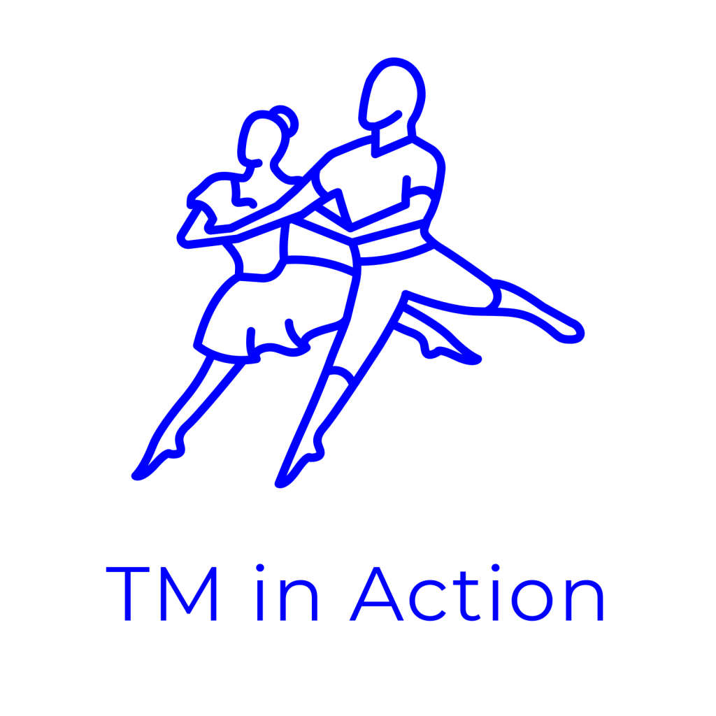 TM in Action logo – active dancing figures